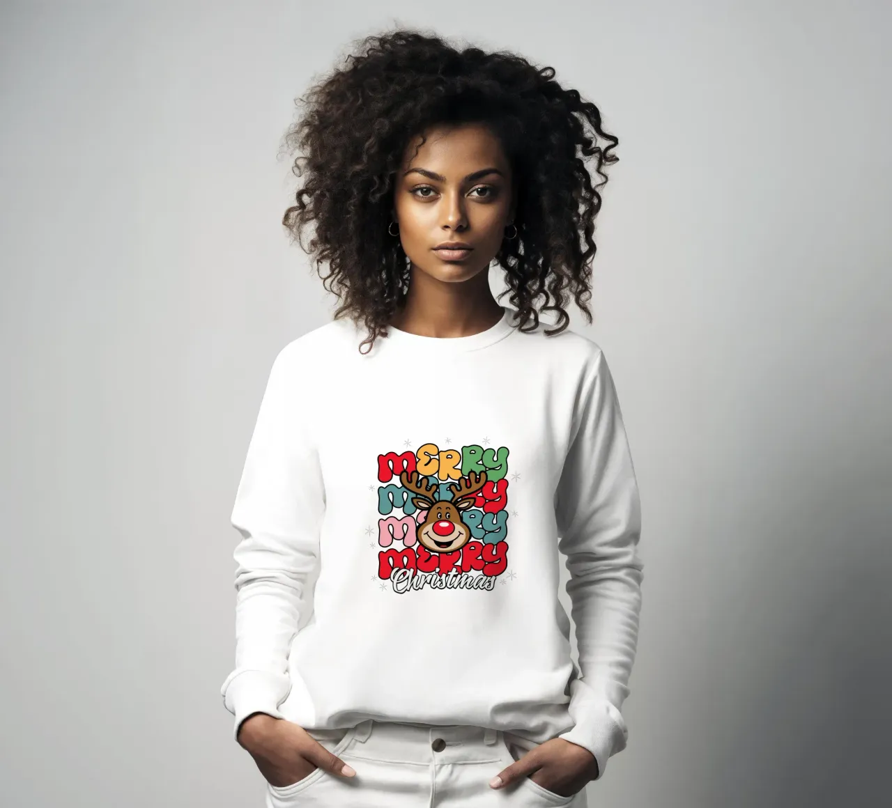 Merry Christmas sweatshirt by edsonramosart