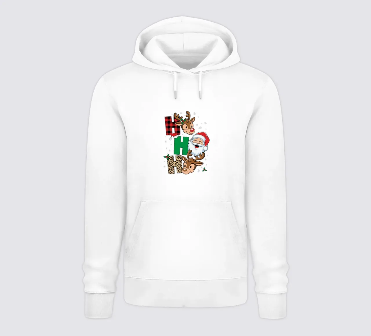 Santa Claus face felpa con cappuccio da edsonramosart