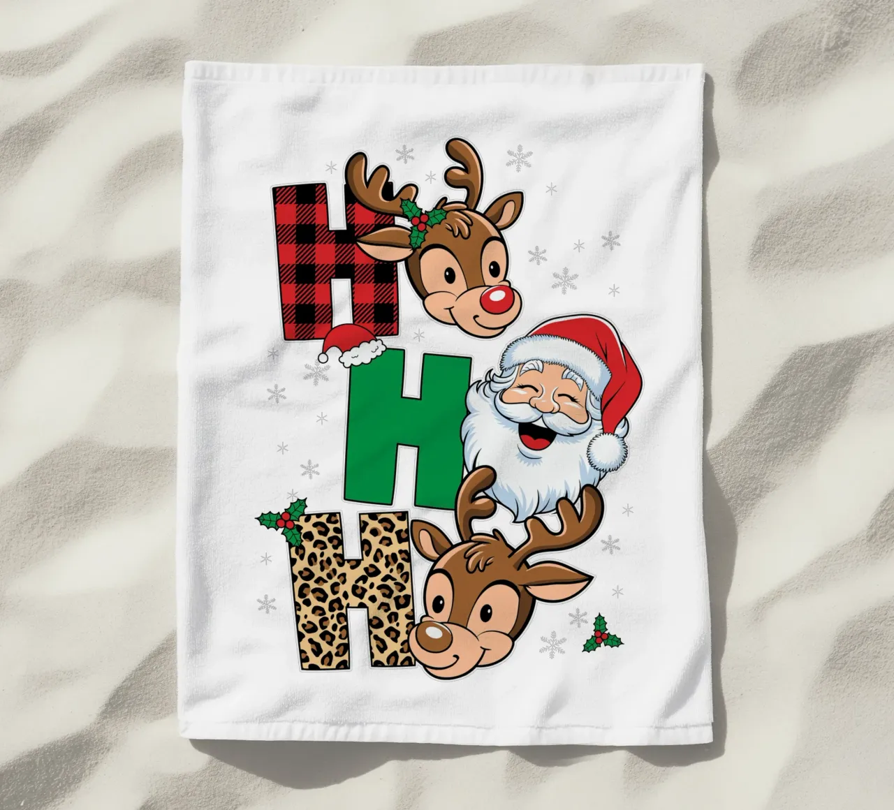 Santa Claus face telo mare da edsonramosart