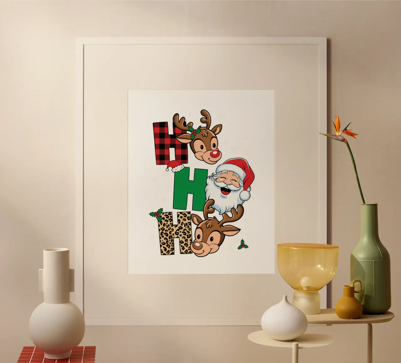 Santa Claus face Poster von edsonramosart