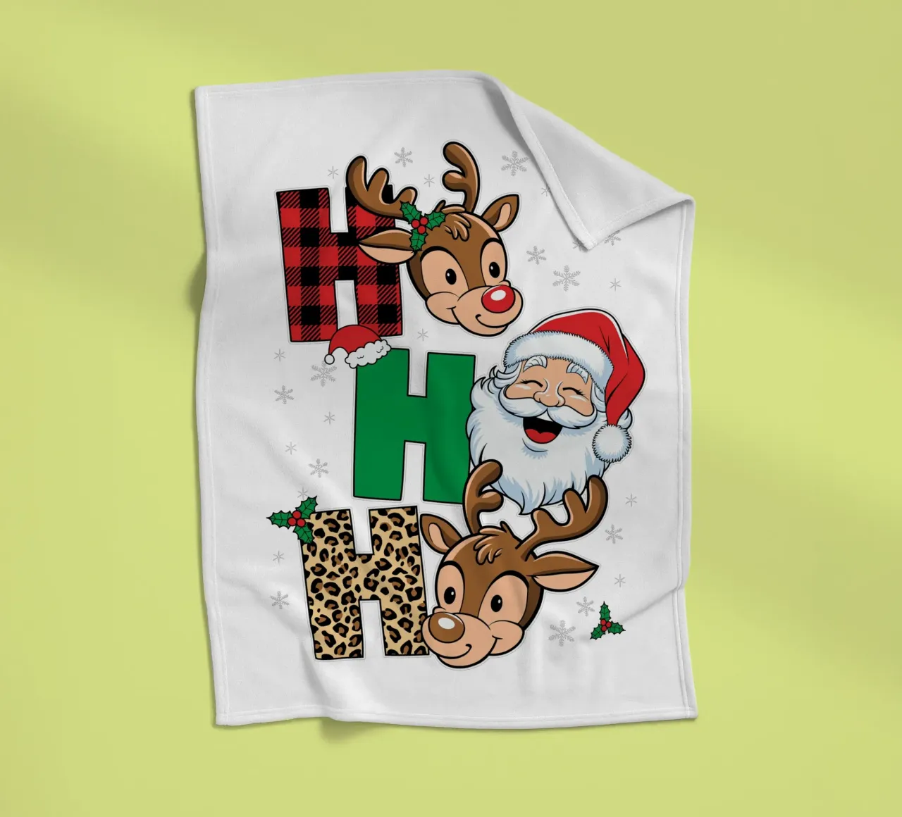 Santa Claus face fleece blanket by edsonramosart