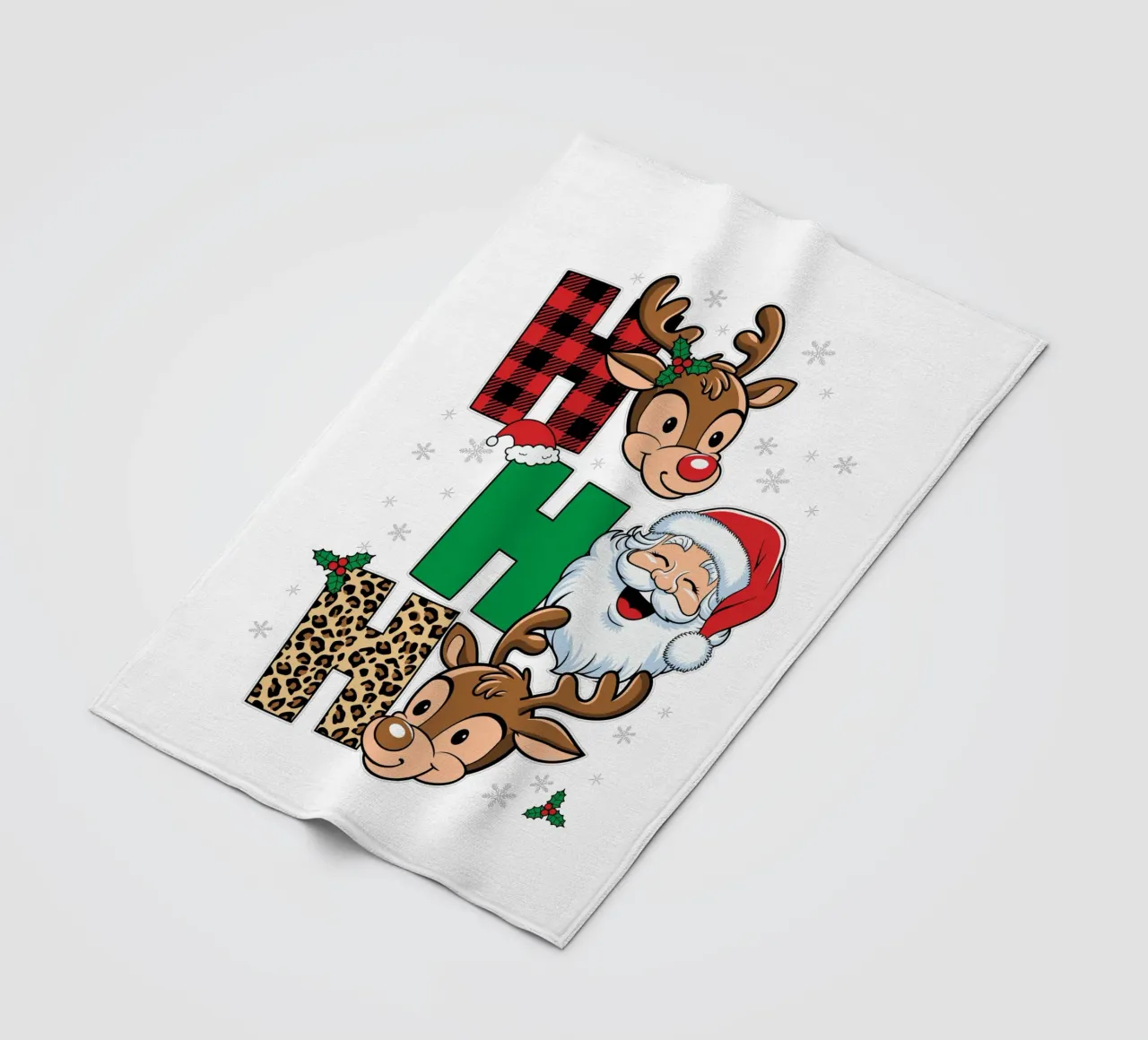 Santa Claus face fleece blanket by edsonramosart