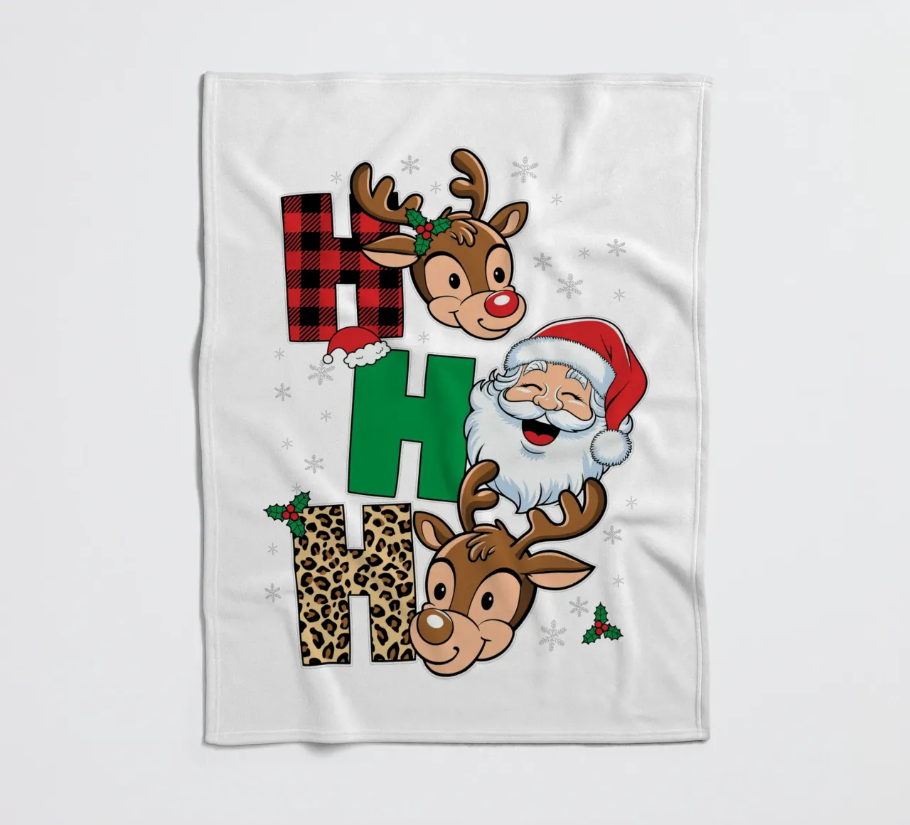 Santa Claus face fleece blanket by edsonramosart