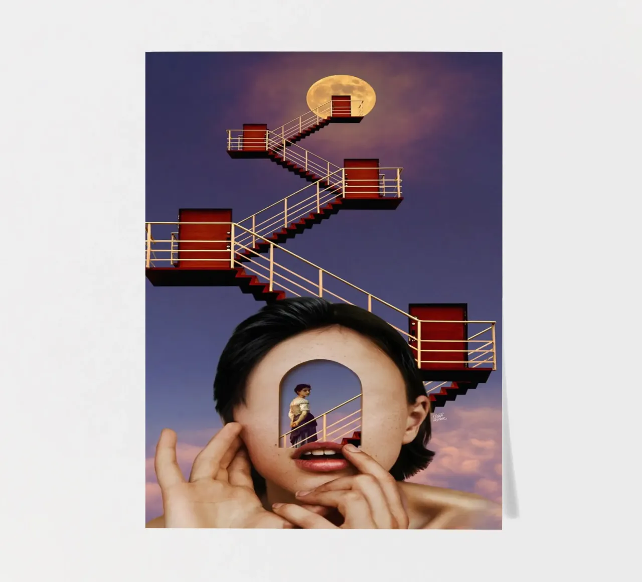 ESCAPE stickervel van Paste in Place