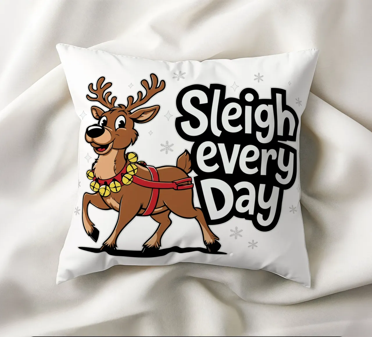 Sleigh every day cuscino da edsonramosart