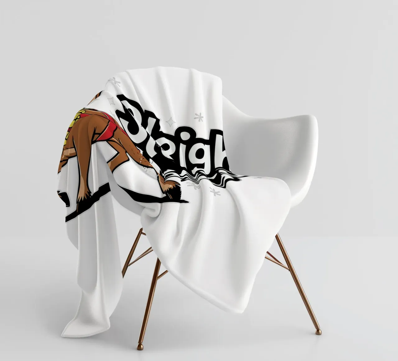 Sleigh every day coperta in pile da edsonramosart