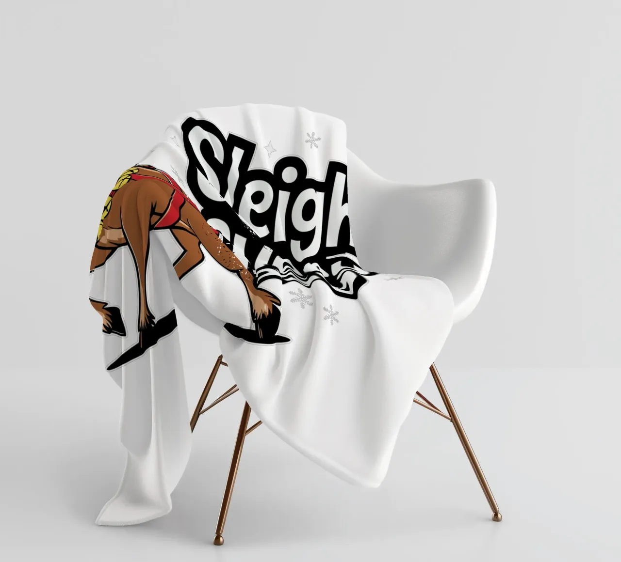 Sleigh every day coperta in pile da edsonramosart