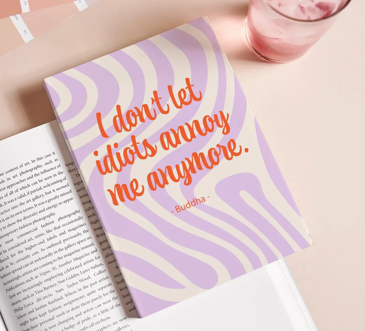 I don't let Idiots annoy me anymore - Buddha notebook by Malou-Studio