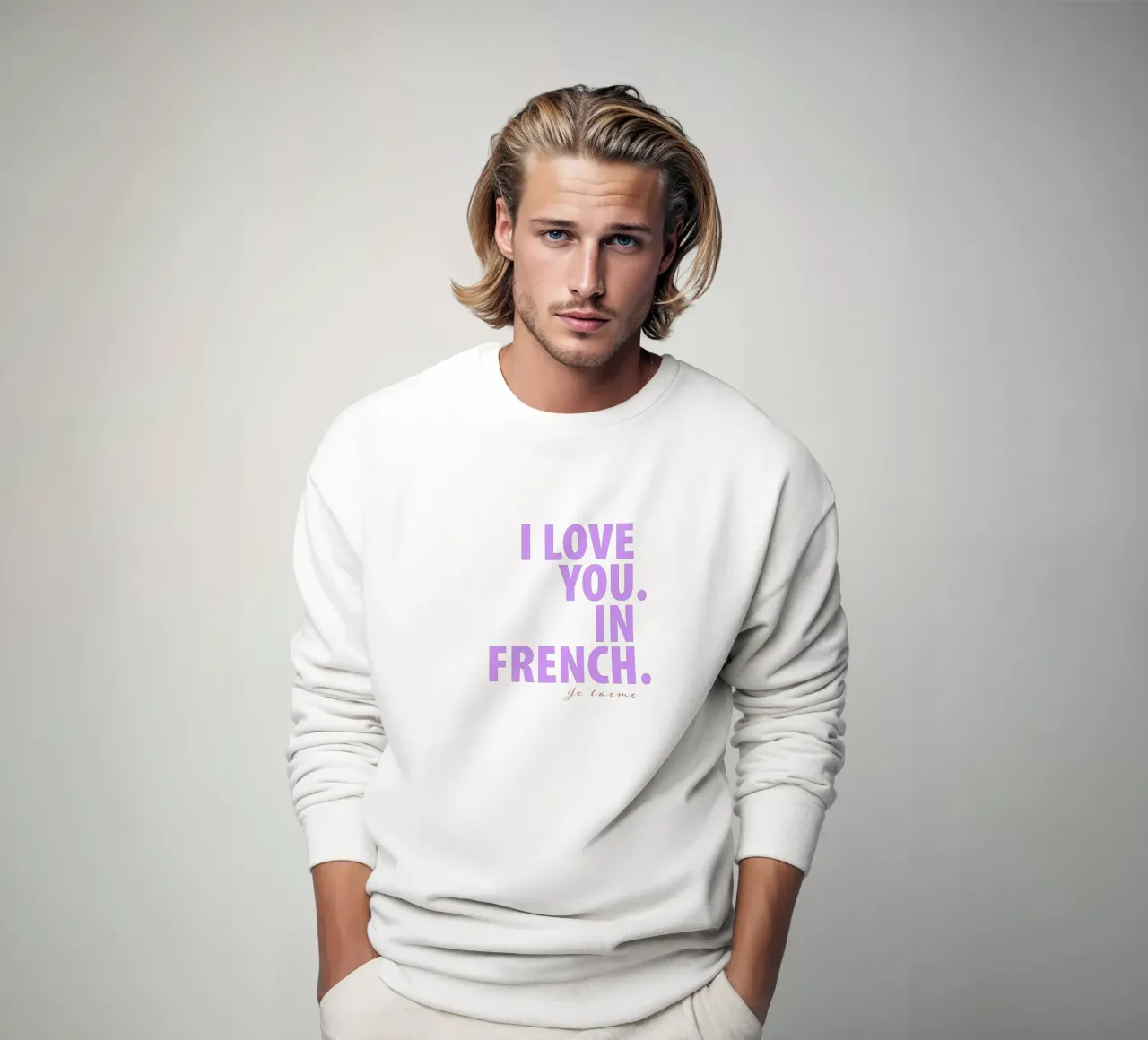 Ti amo in francese felpa da Malou-Studio