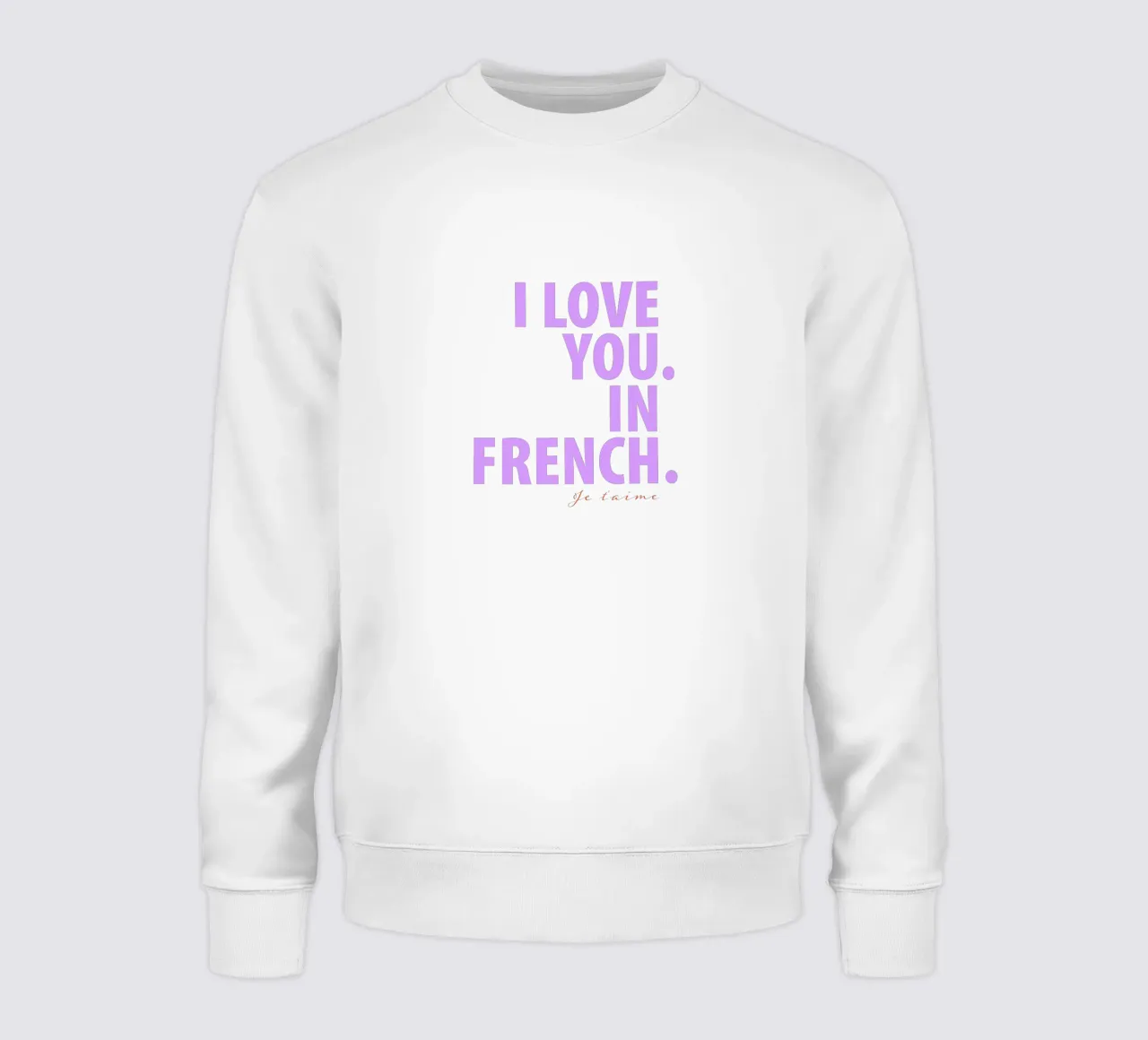 Ti amo in francese felpa da Malou-Studio