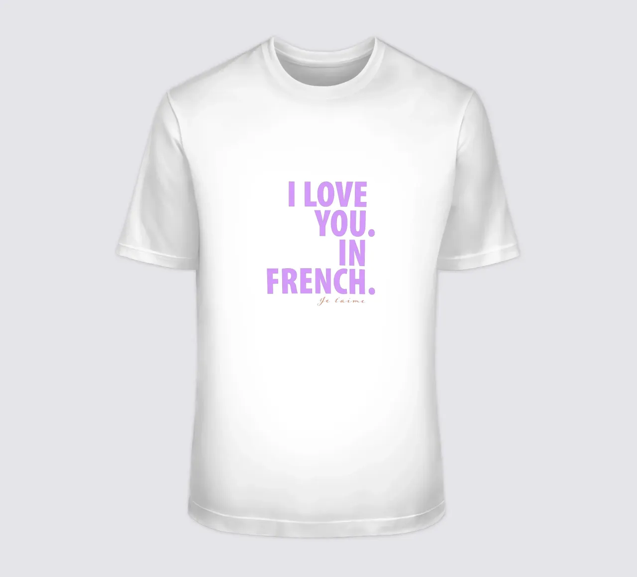 Ti amo in francese t-shirt da Malou-Studio