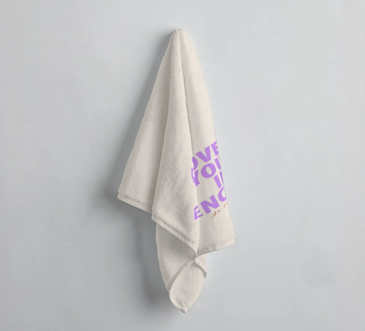 Ti amo in francese asciugamano da bagno da Malou-Studio
