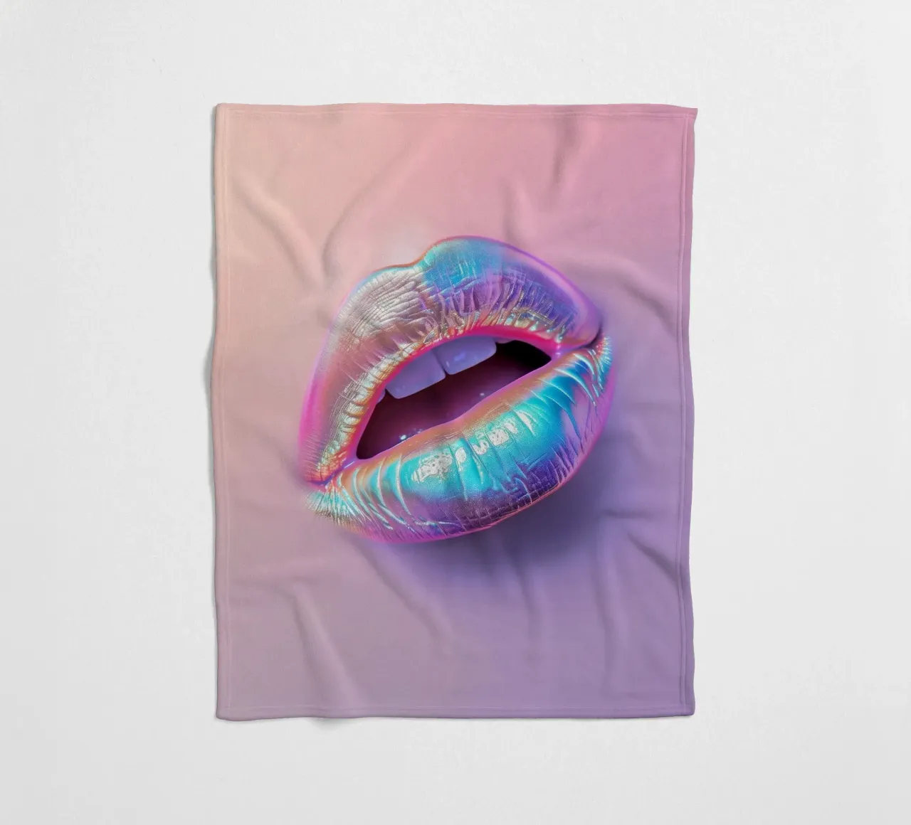 Changierende Lippen coperta in pile da Malou-Studio
