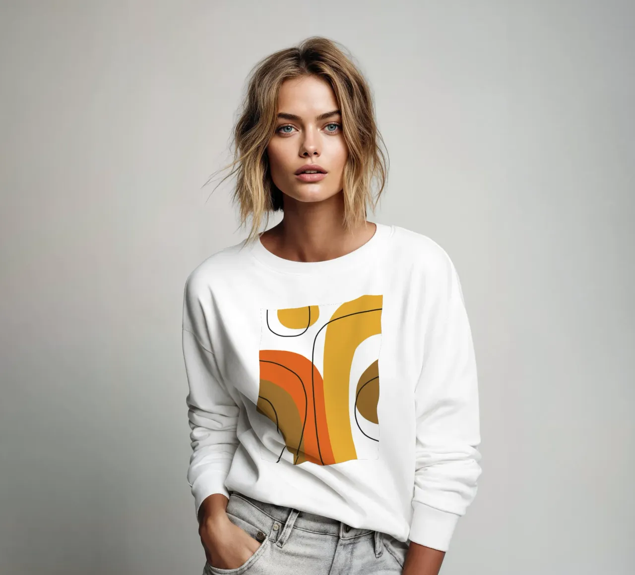 Bold curving shapes felpa da LisaArtes