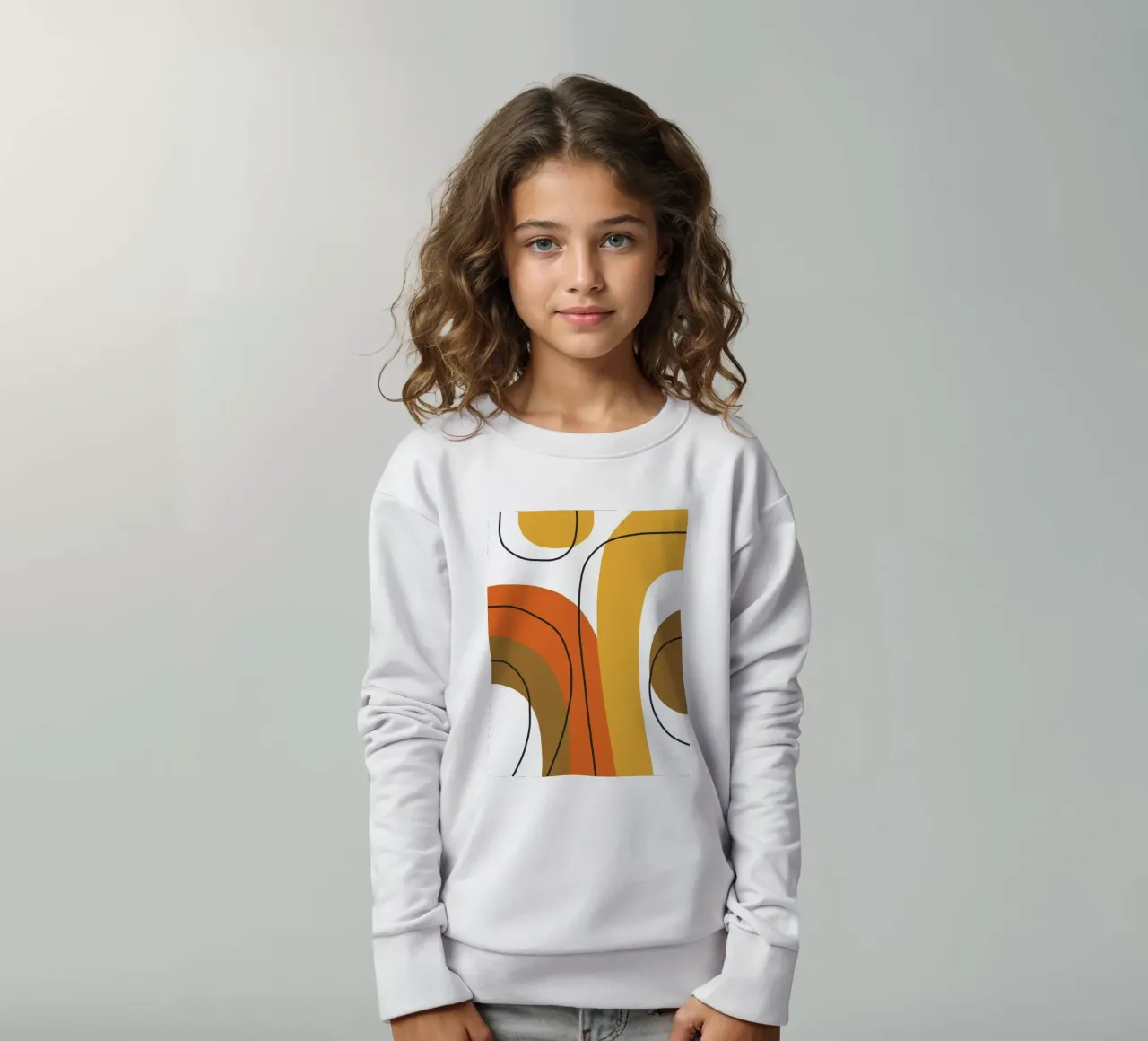 Bold curving shapes felpa bambino da LisaArtes