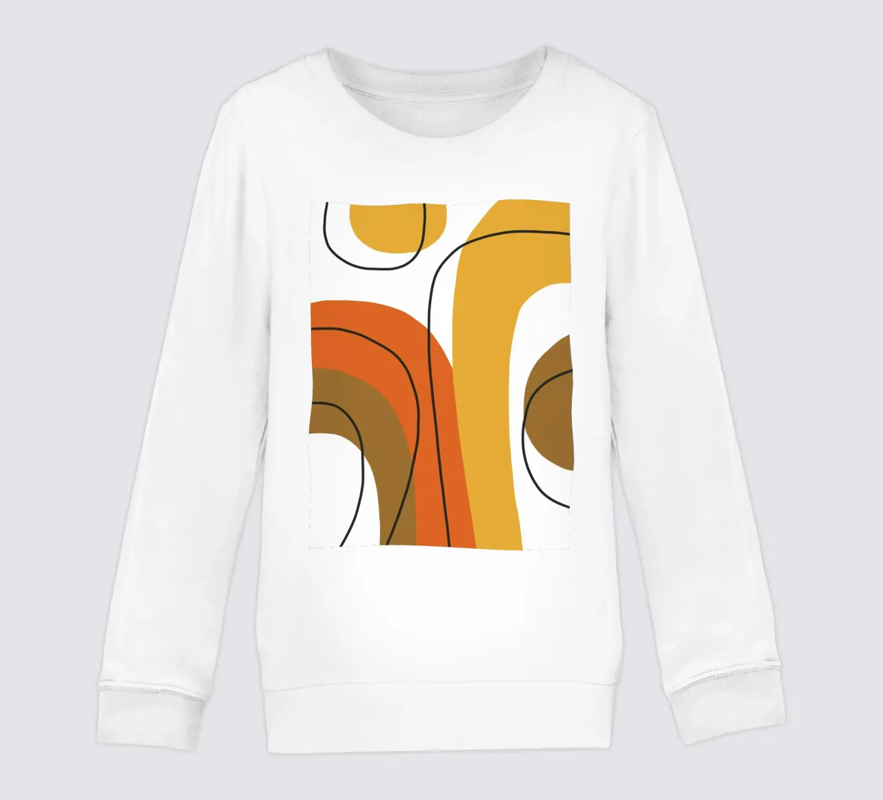 Bold curving shapes felpa bambino da LisaArtes