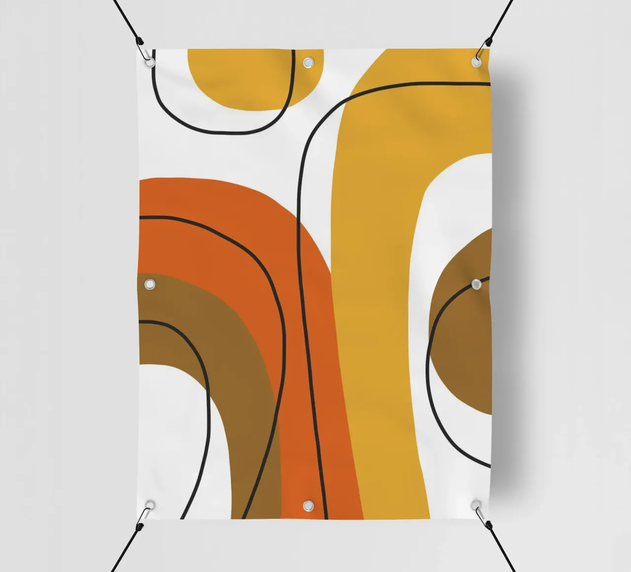 Bold curving shapes telo in pvc da LisaArtes