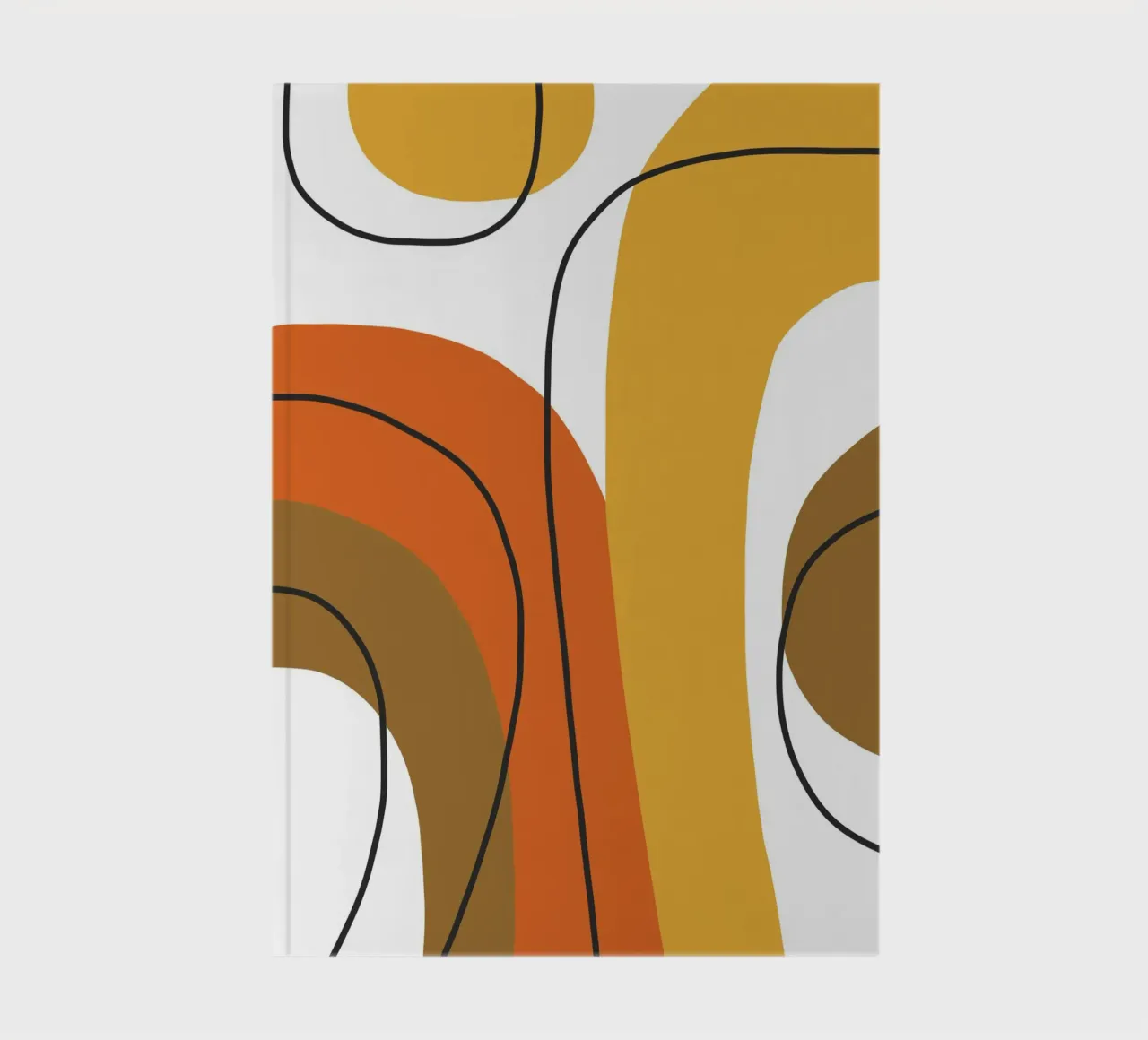 Bold curving shapes notebook by LisaArtes