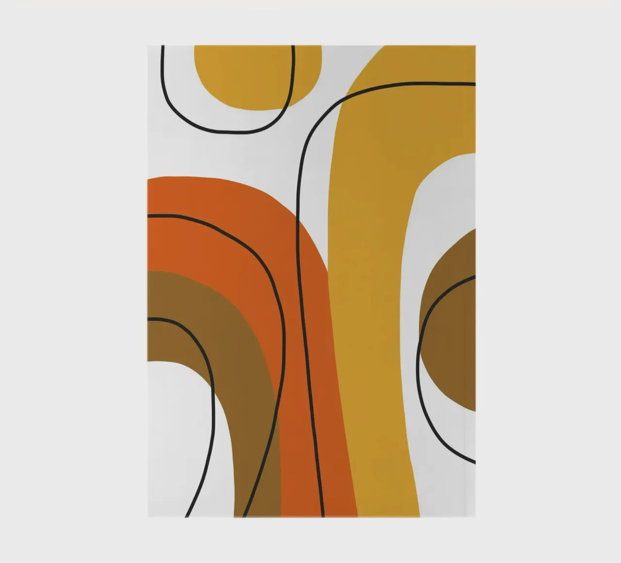Bold curving shapes notebook by LisaArtes