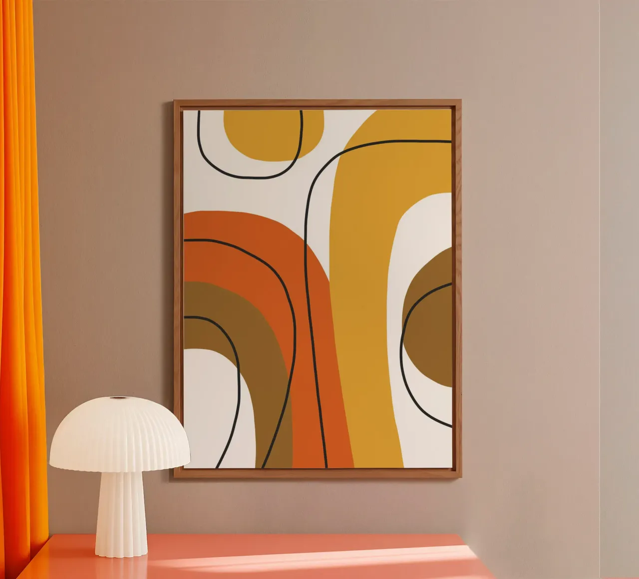 Bold curving shapes alluminio dibond da LisaArtes