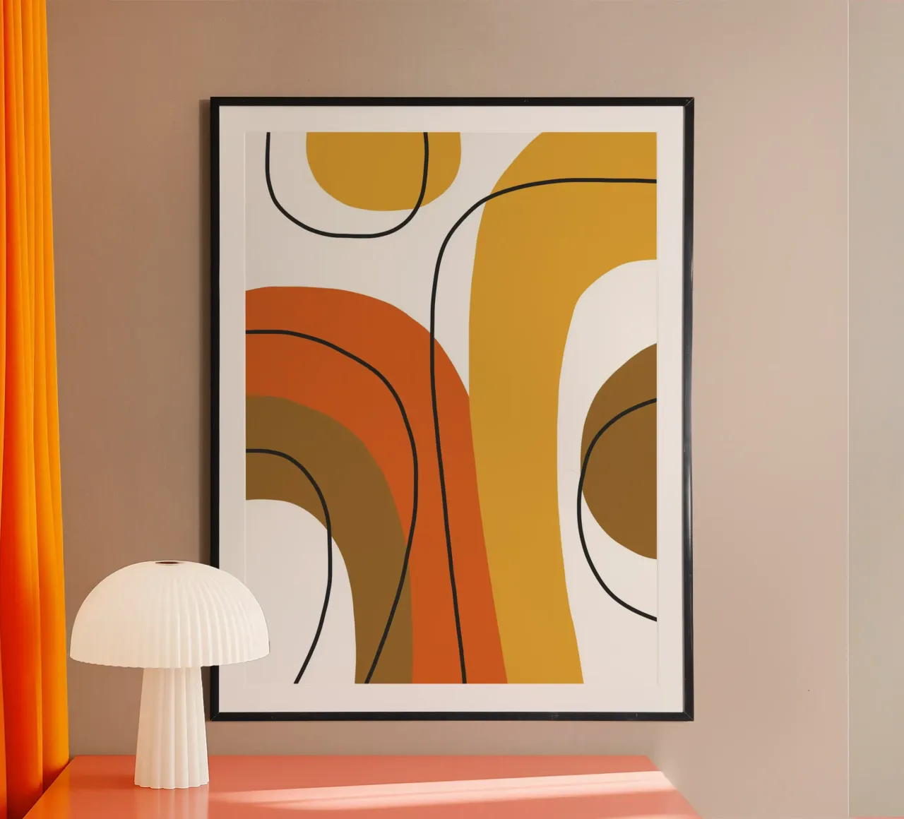 Bold curving shapes carta hahnemühle da LisaArtes