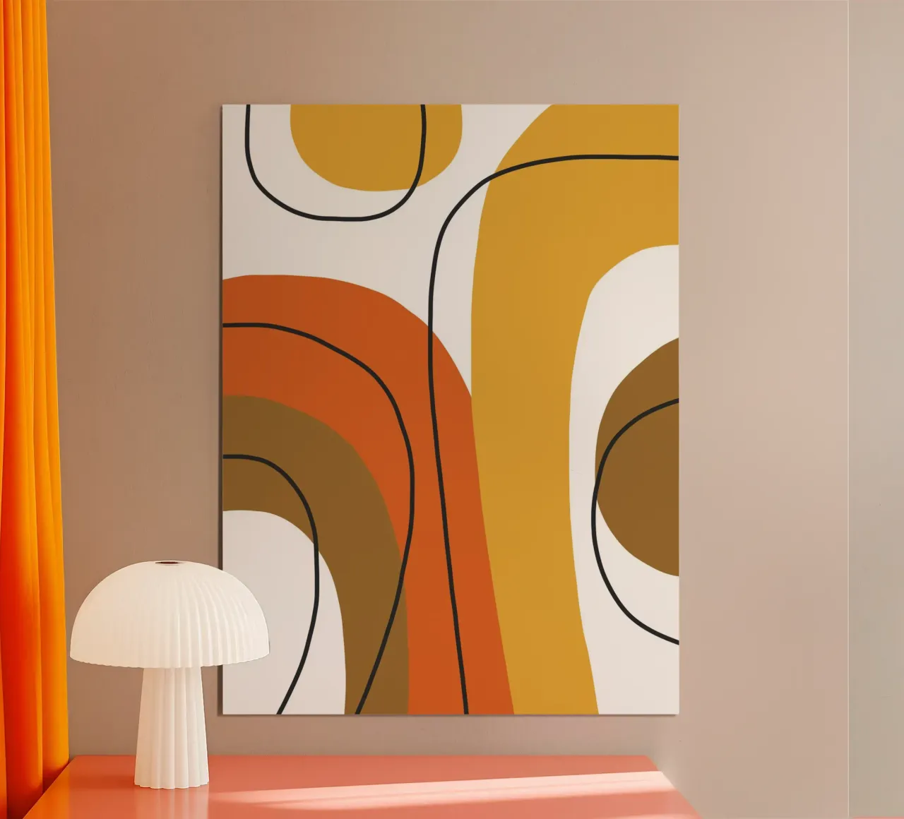 Bold curving shapes carta hahnemühle da LisaArtes