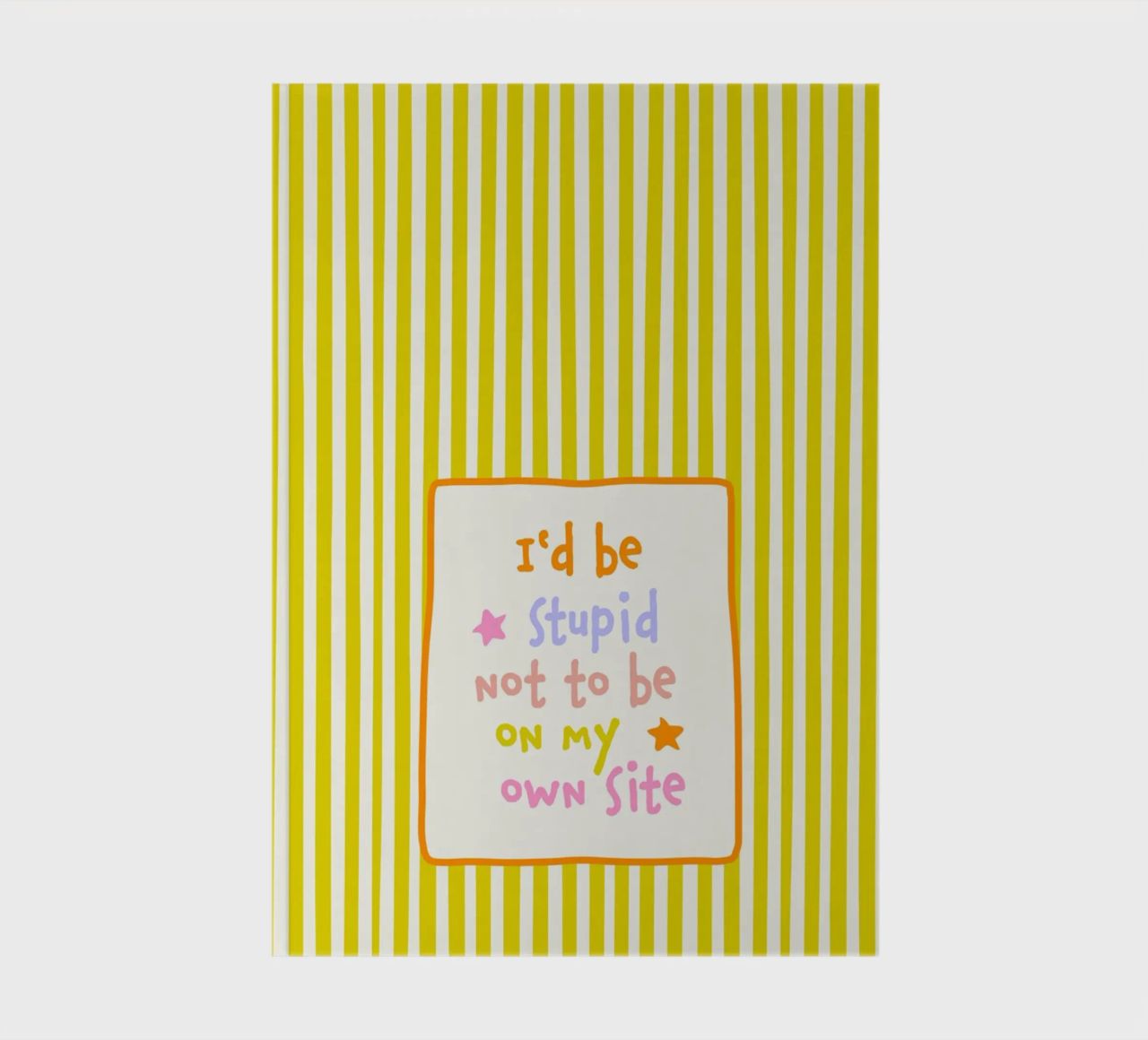 I would be stupid not to be on my own Side notebook by Malou-Studio