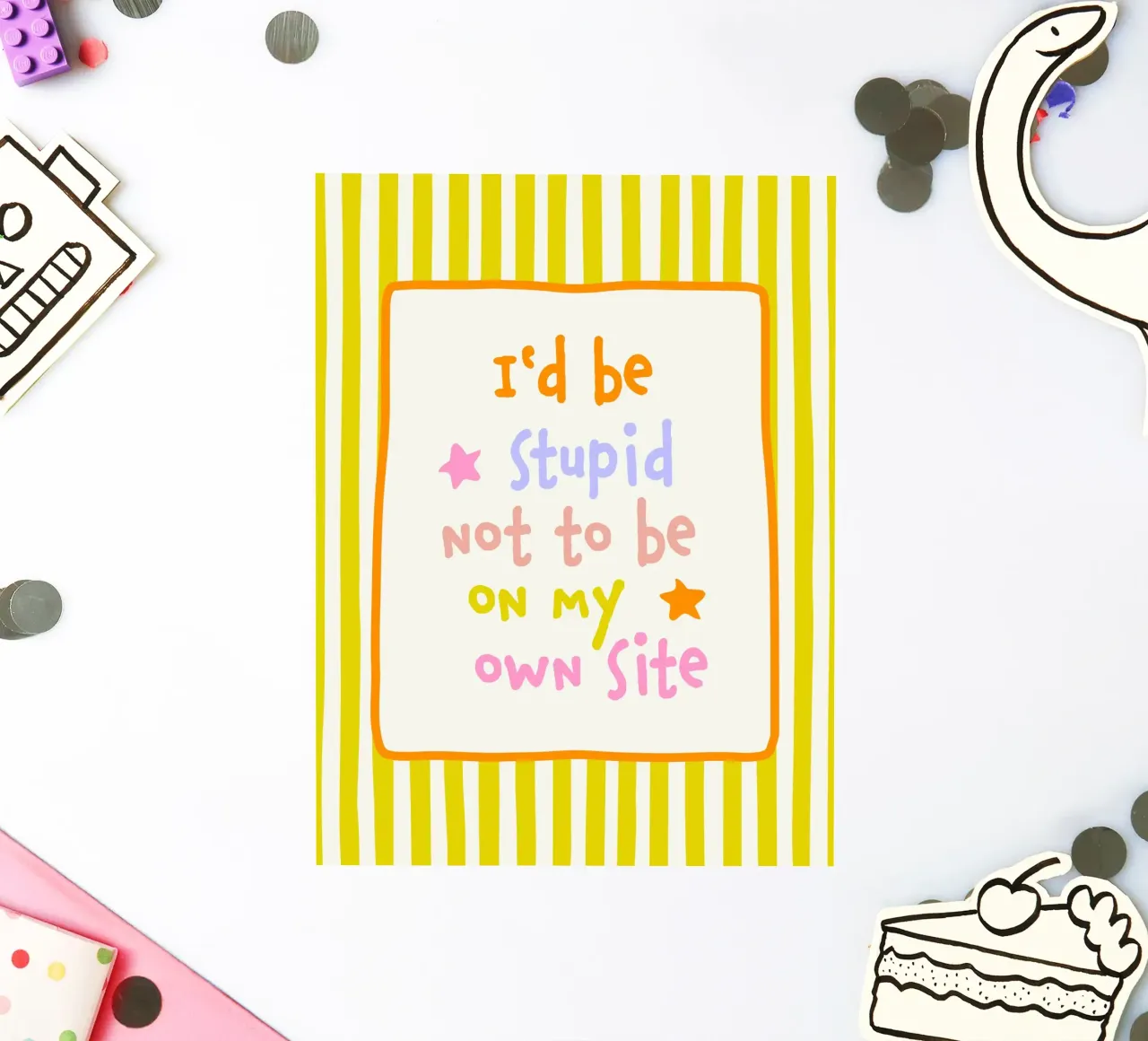 I would be stupid not to be on my own Side sticker by Malou-Studio