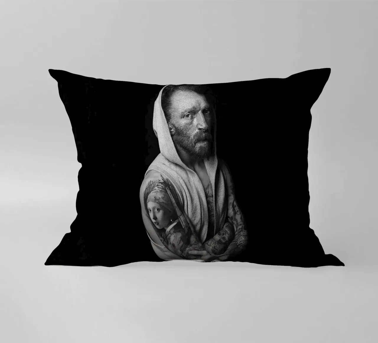 Van Gogh Tattoo decorative cushion by Paste in Place