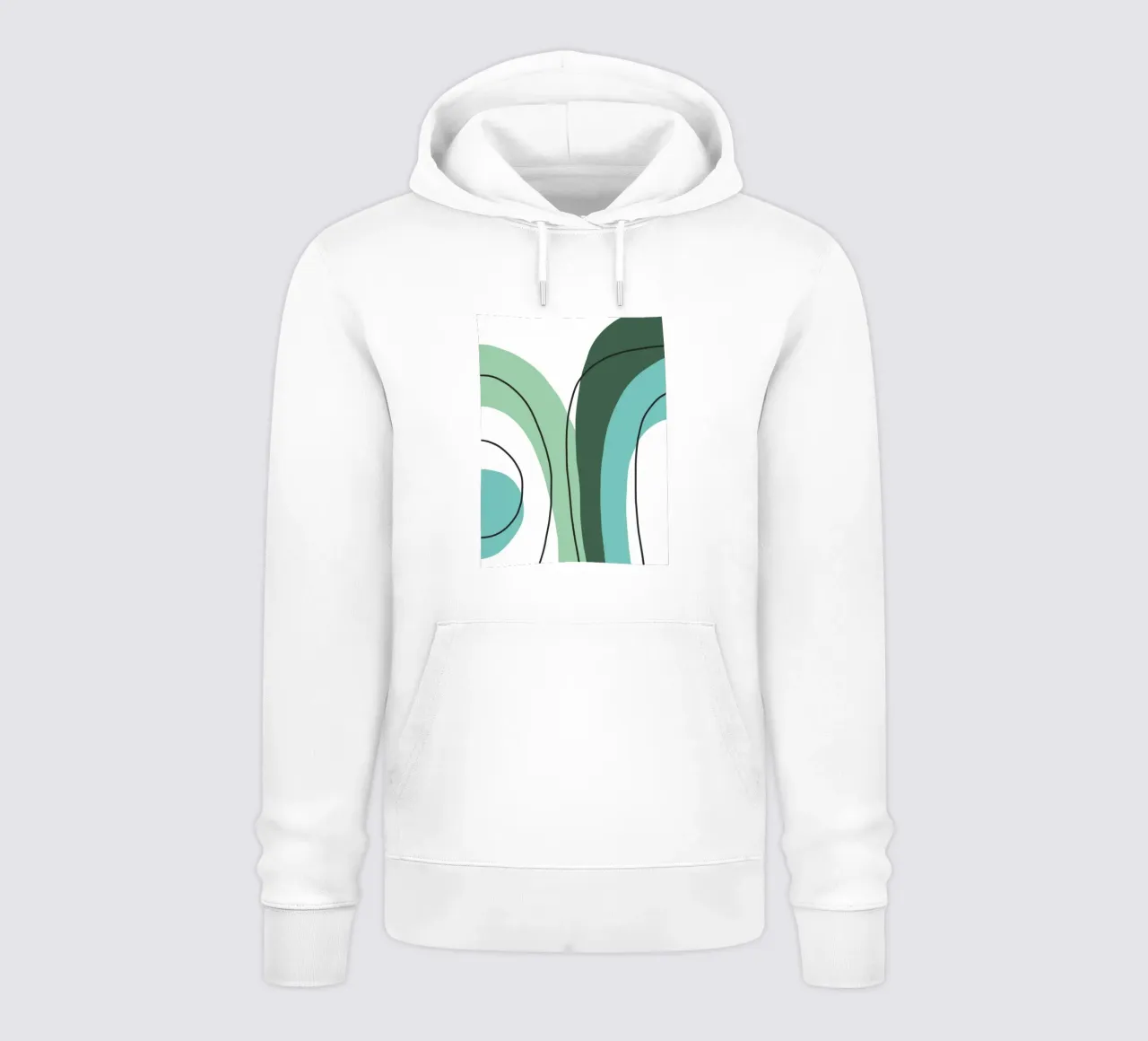 Curved lines felpa con cappuccio da LisaArtes