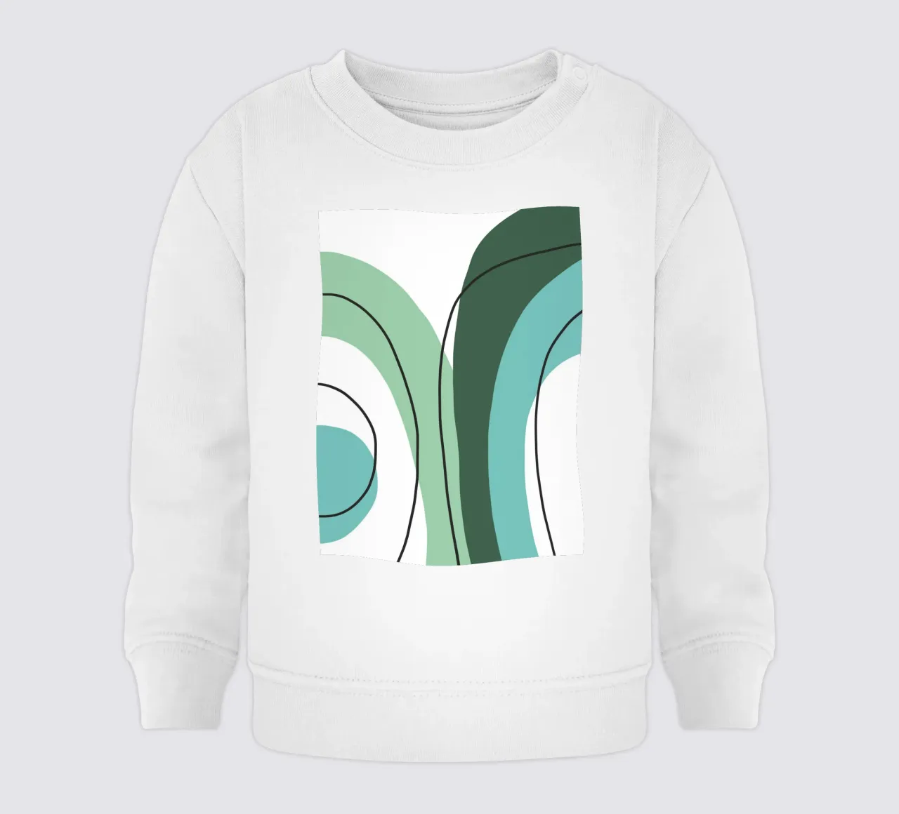 Curved lines felpa neonato da LisaArtes