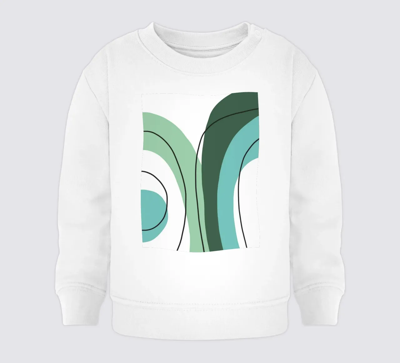 Curved lines felpa neonato da LisaArtes