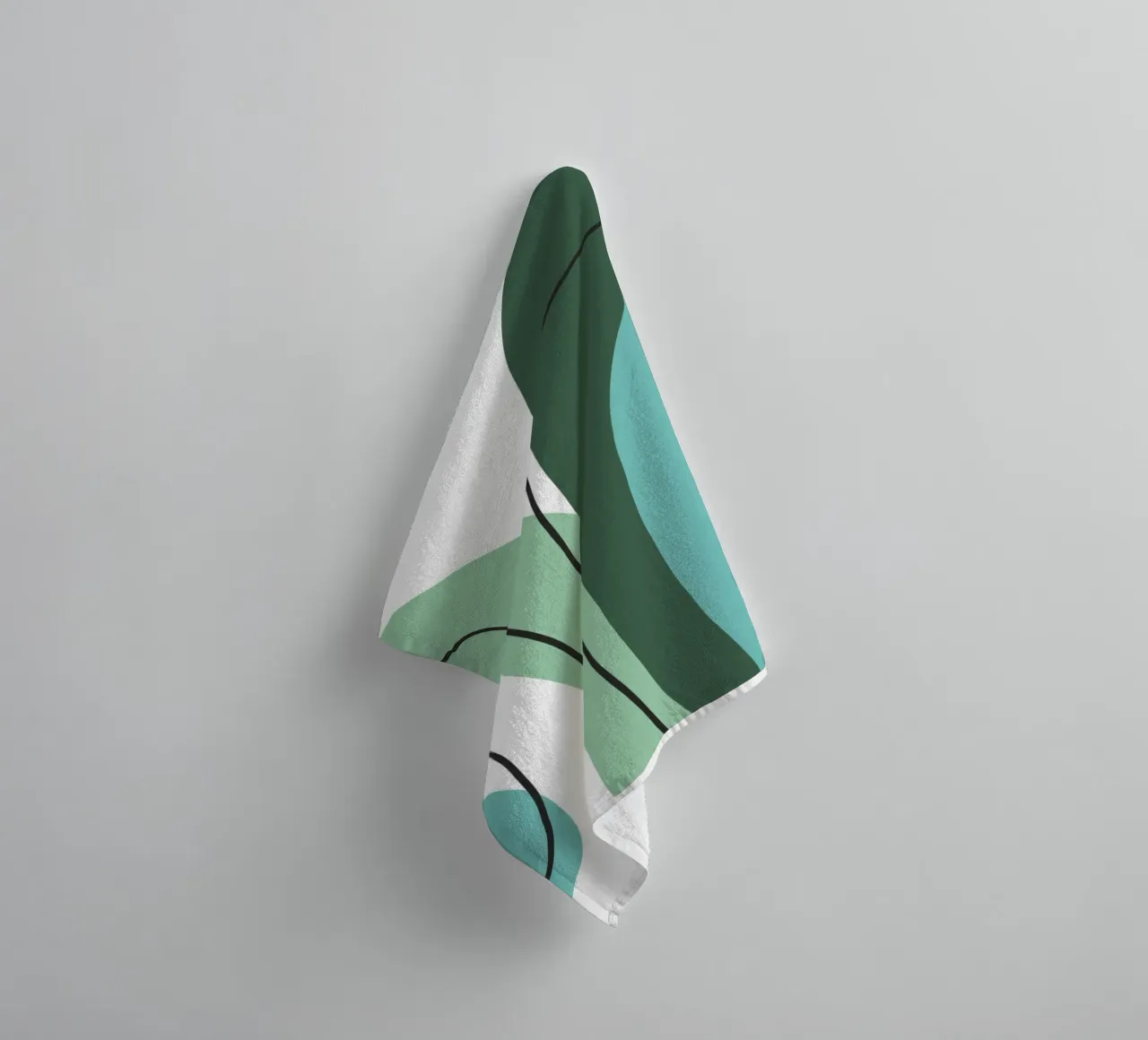 Curved lines asciugamano da bagno da LisaArtes