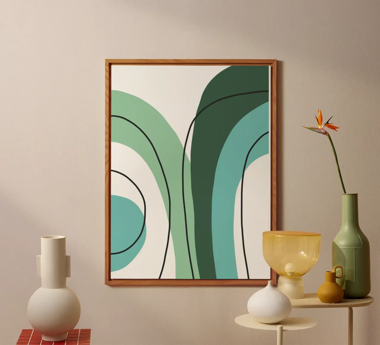 Curved lines alluminio dibond da LisaArtes