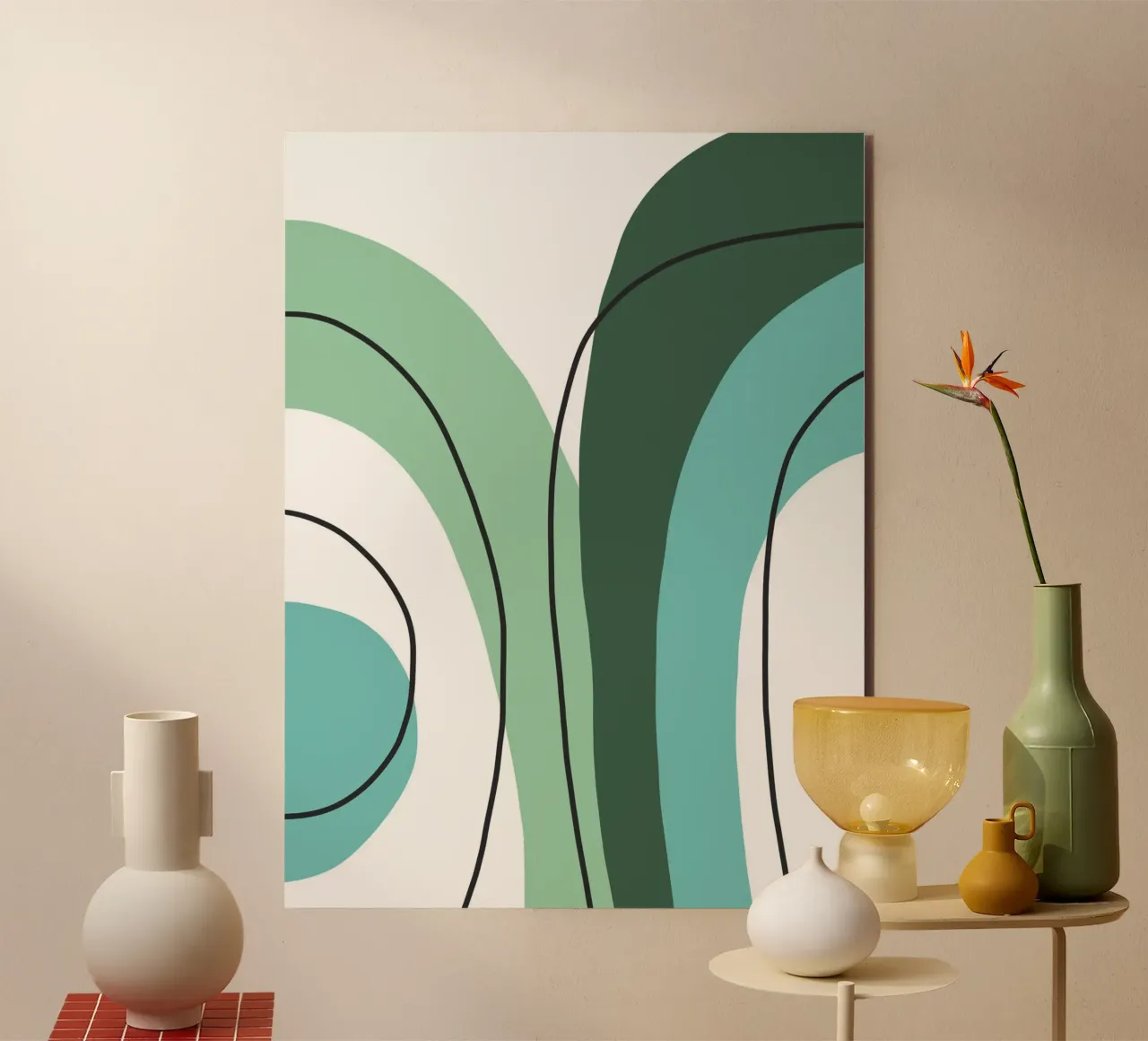 Curved lines alluminio dibond da LisaArtes