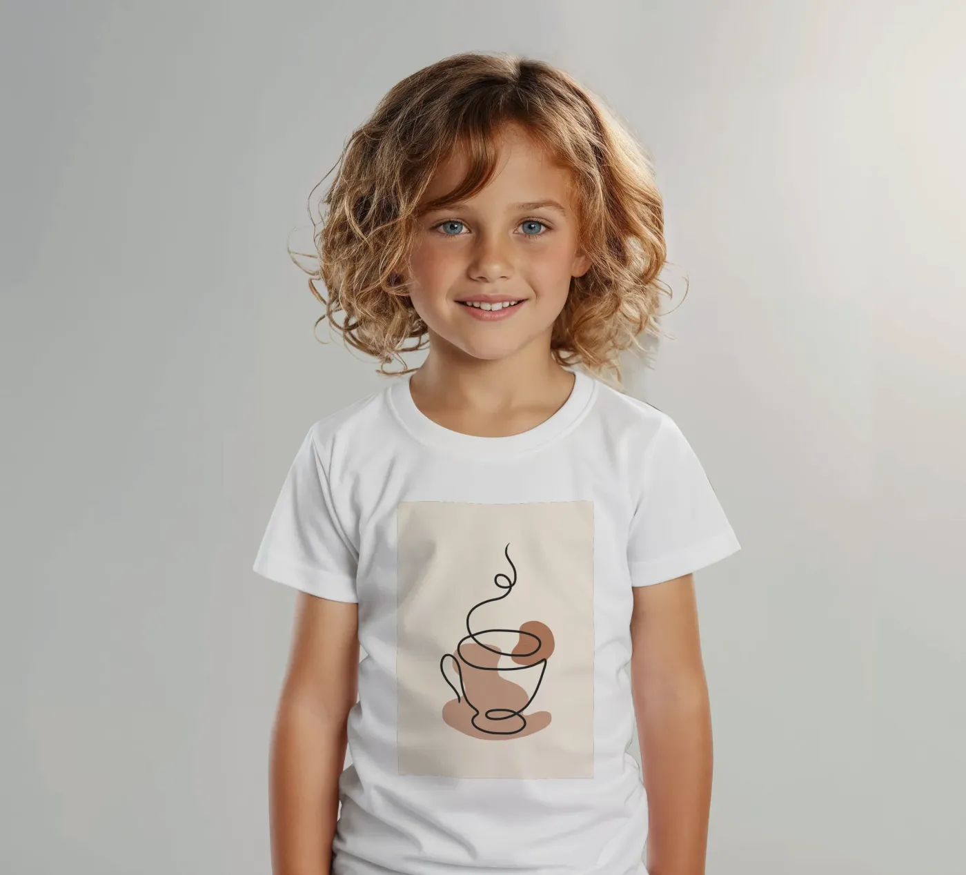 Steaming cup t-shirt bambini da LisaArtes