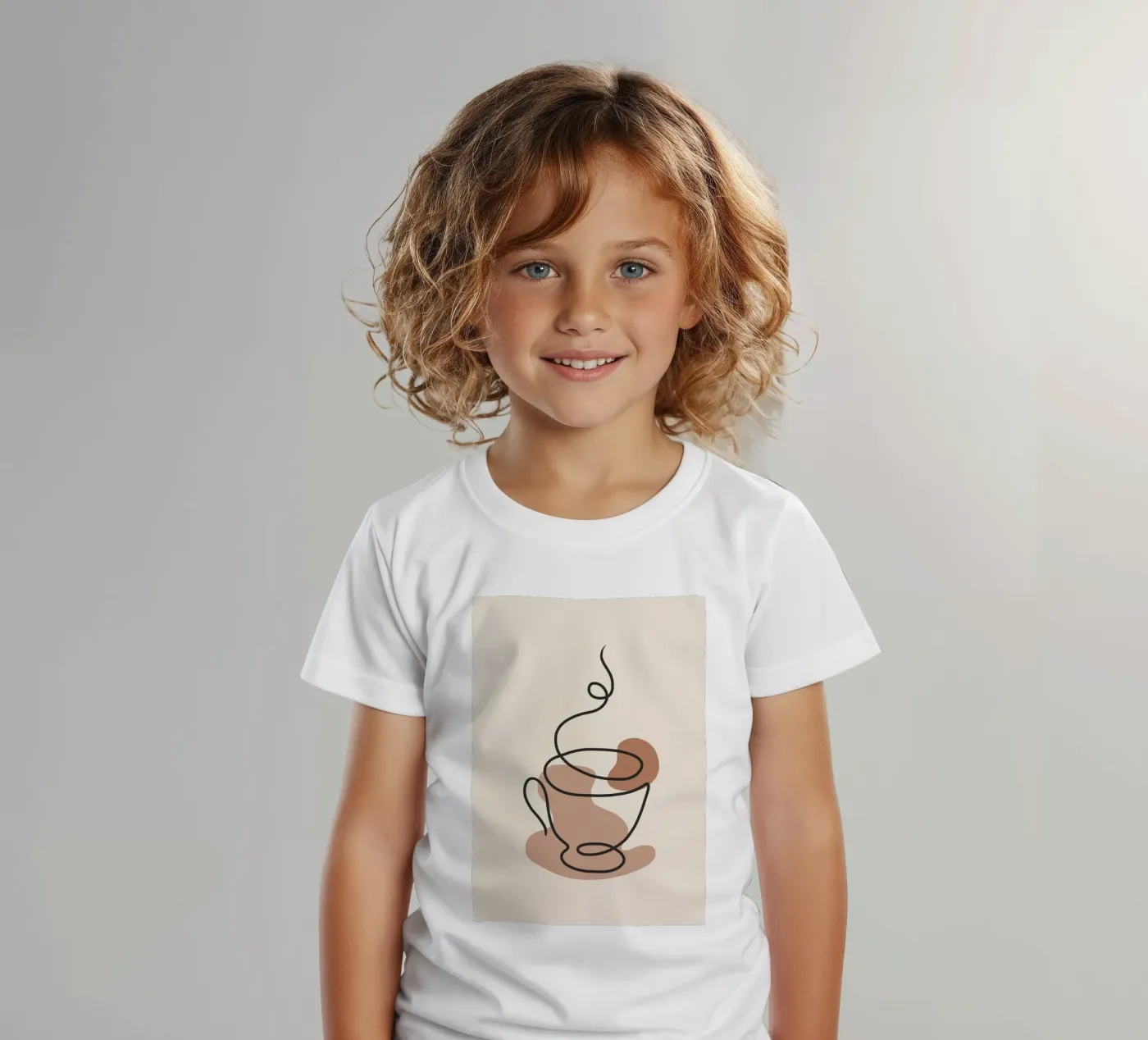 Steaming cup t-shirt bambini da LisaArtes