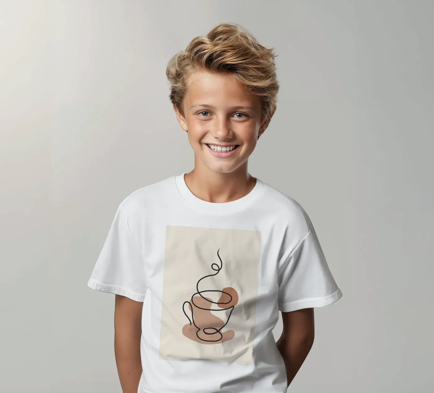 Steaming cup t-shirt bambini da LisaArtes