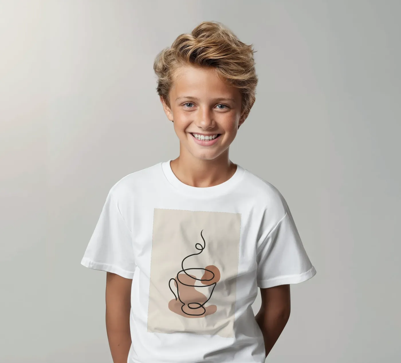 Steaming cup t-shirt bambini da LisaArtes