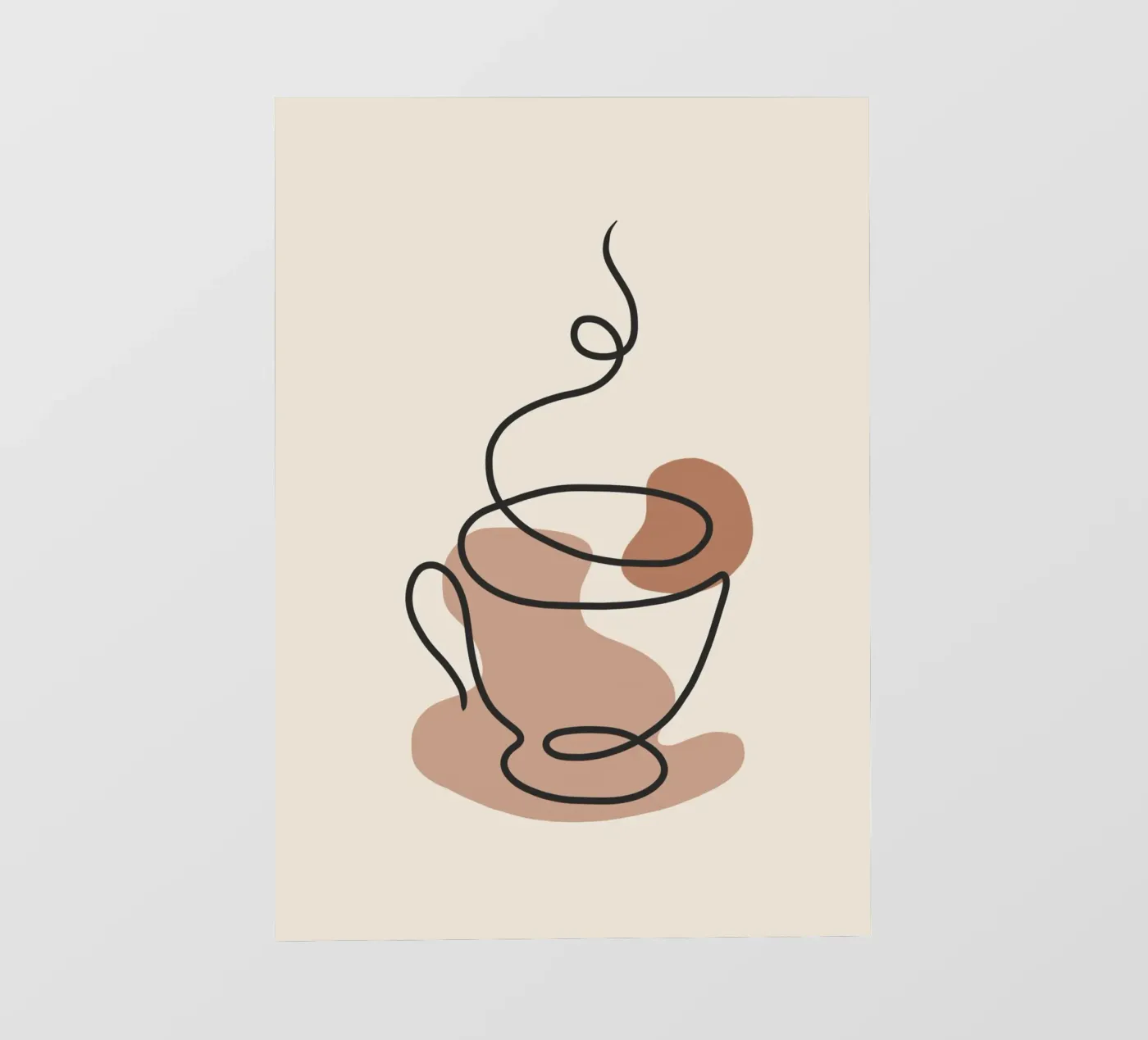 Steaming cup fotobehang van LisaArtes