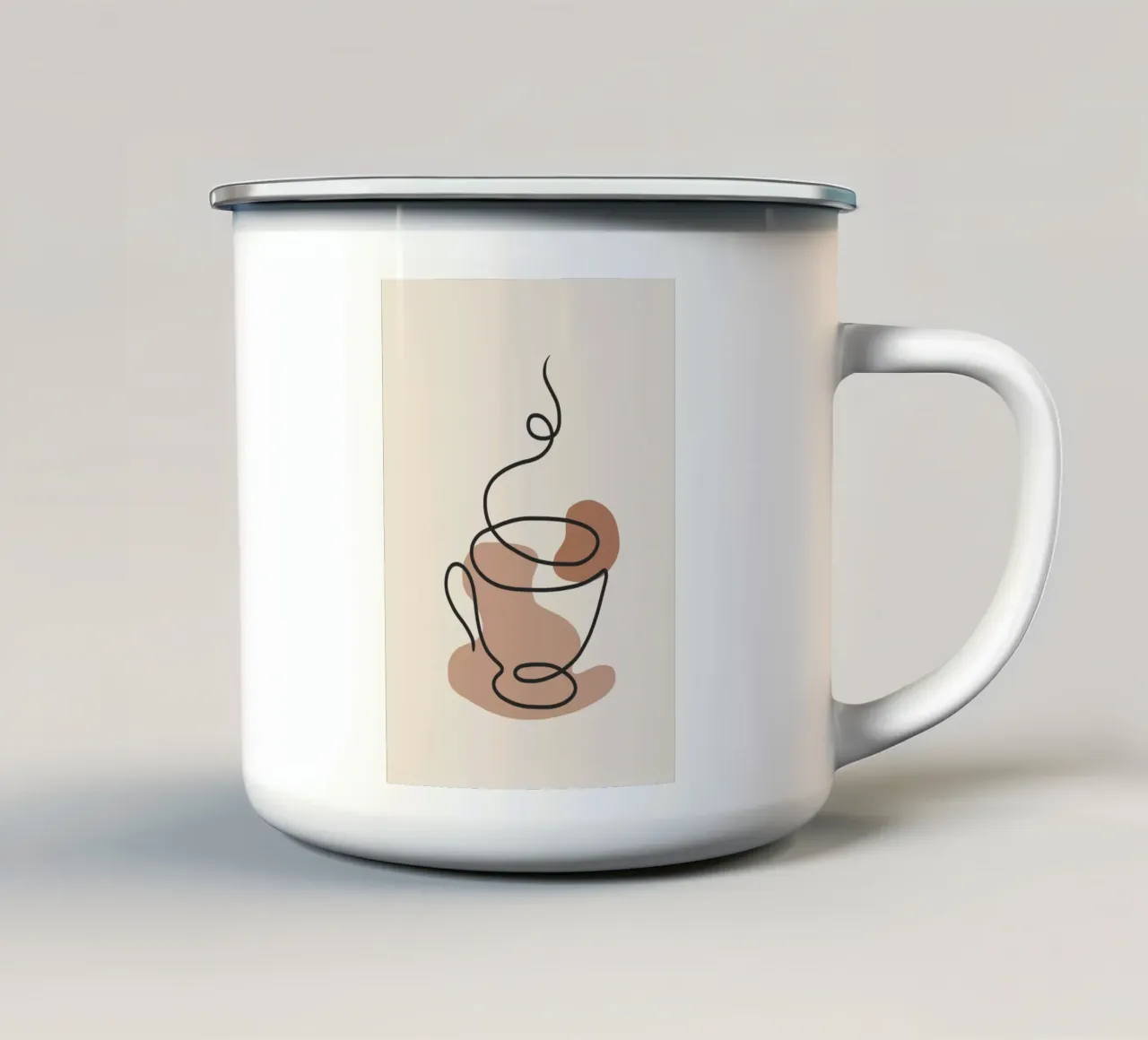 Steaming cup tazza in smalto da LisaArtes