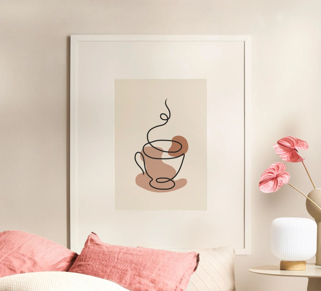 Steaming cup poster by LisaArtes
