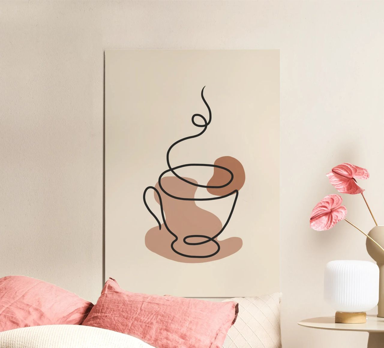 Steaming cup poster by LisaArtes
