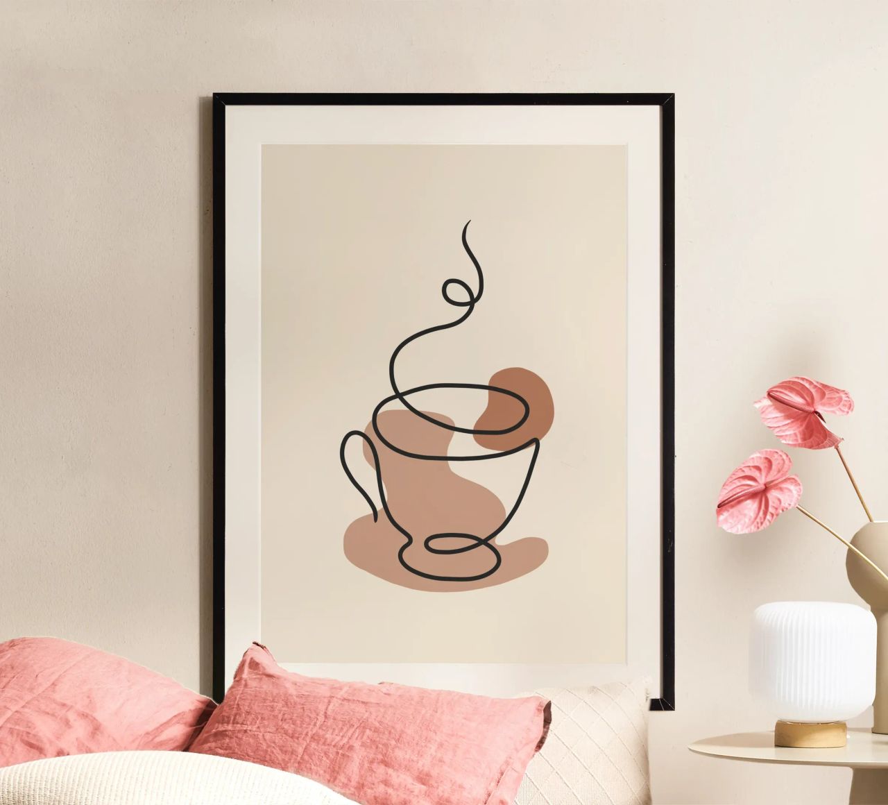 Steaming cup poster by LisaArtes
