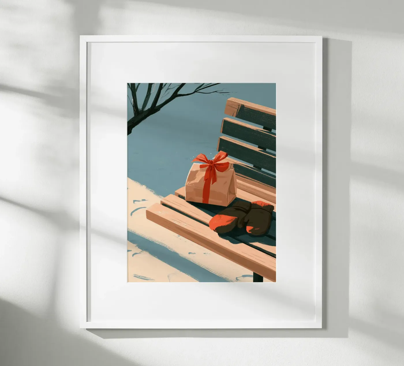 Xmas Bench poster by Bloomtheory