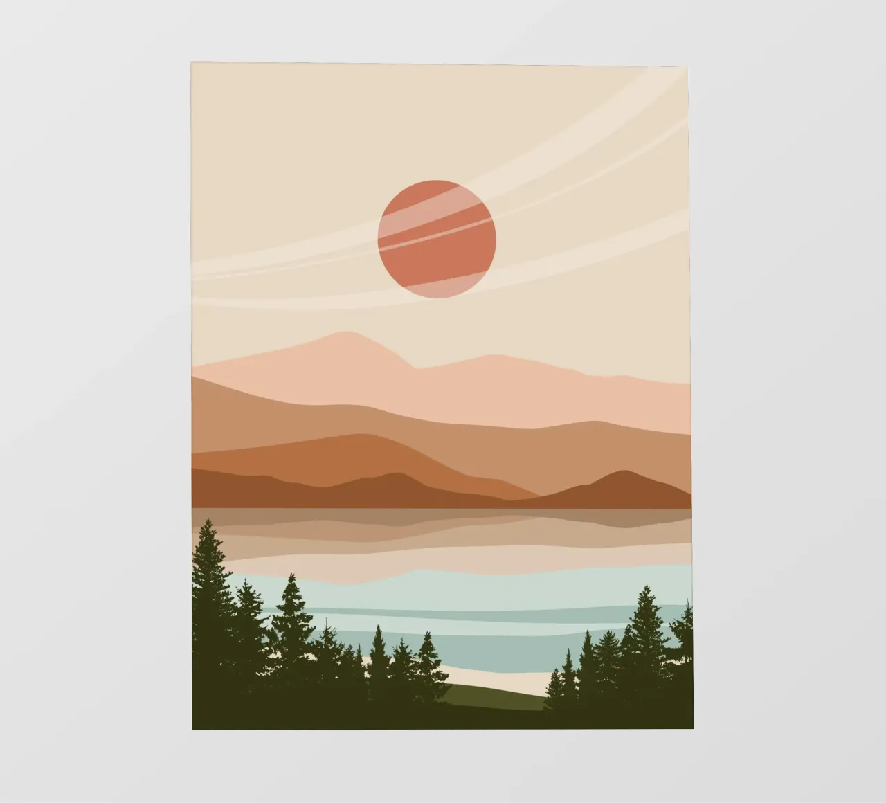 Serene landscape telo in pvc da LisaArtes