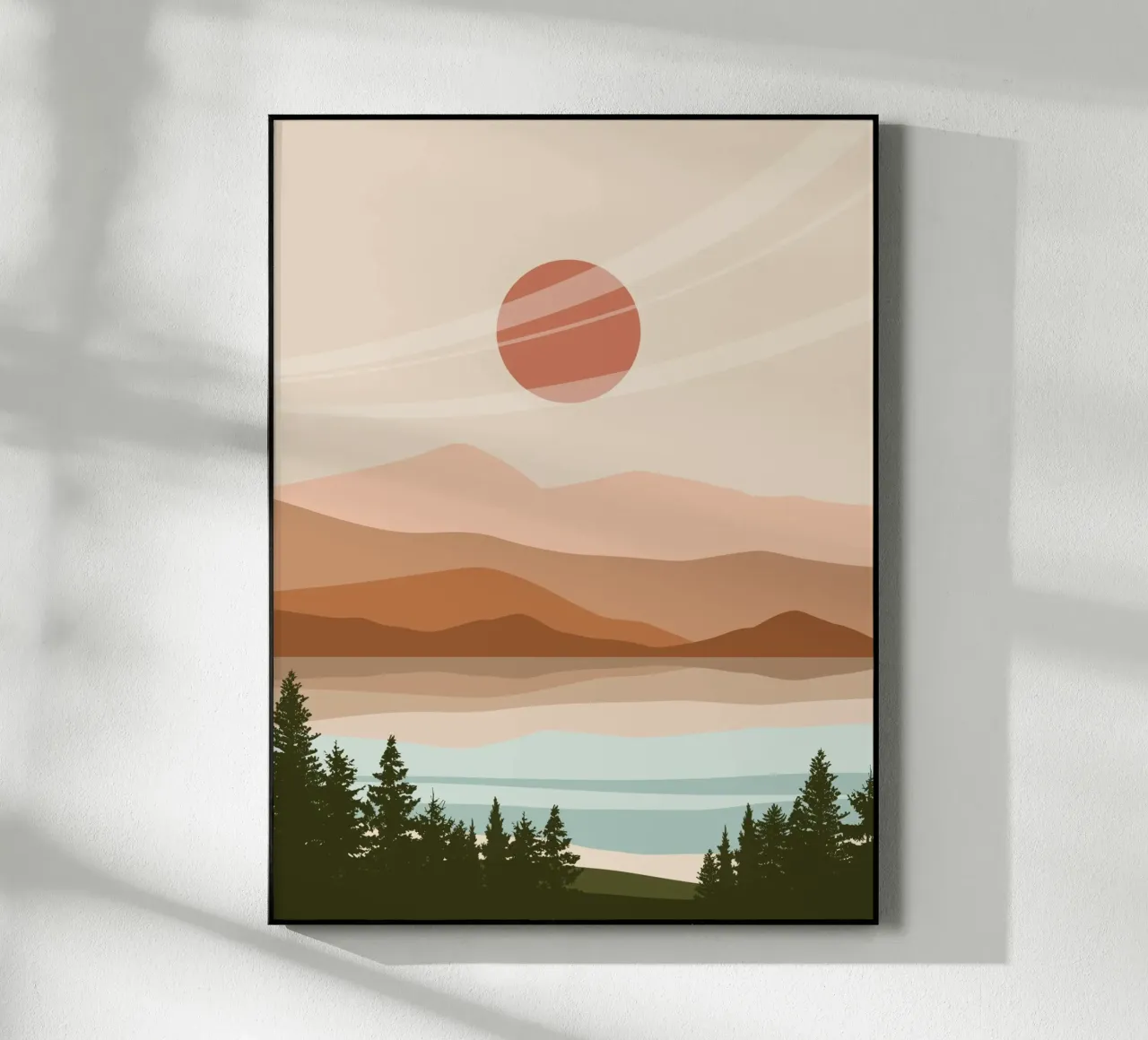 Serene landscape acrylic glass by LisaArtes