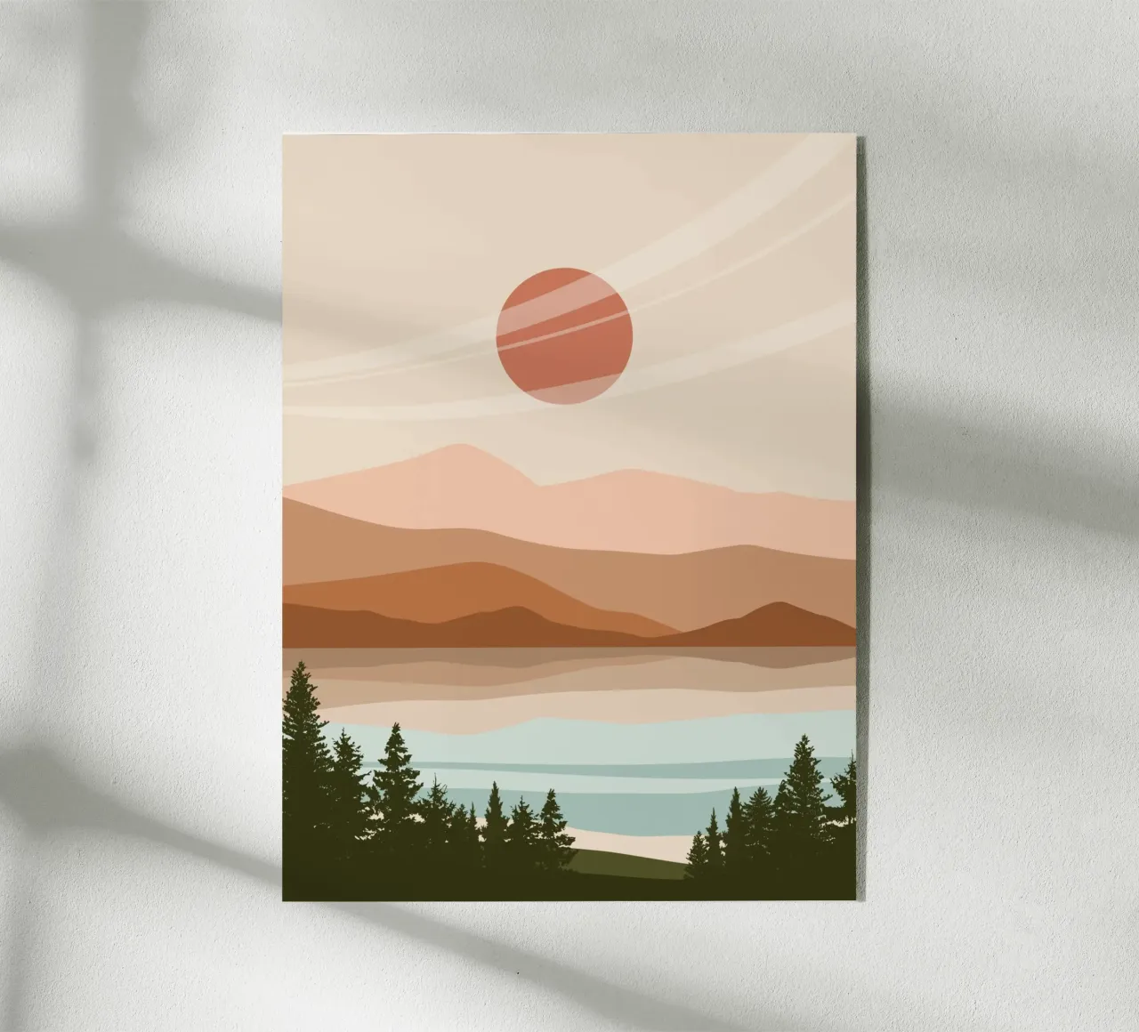 Serene landscape acrylic glass by LisaArtes