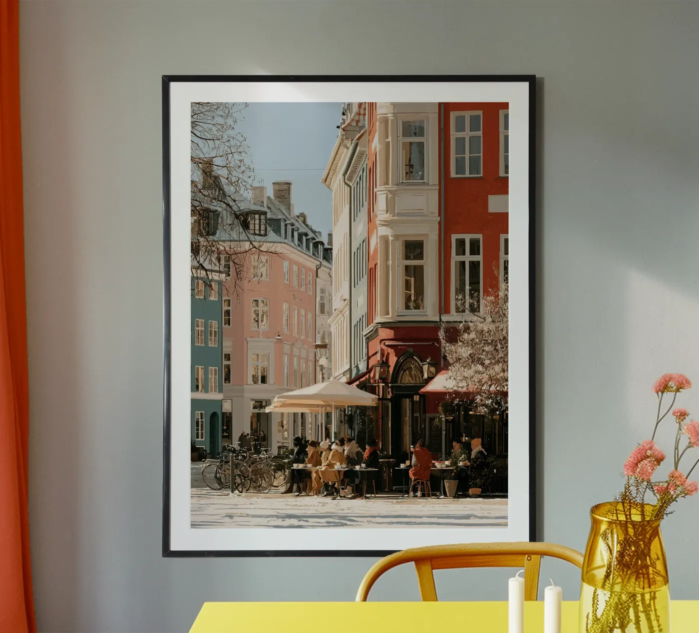 Winter Café poster by Bloomtheory