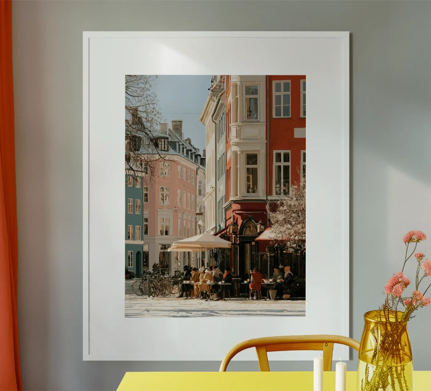 Winter Café poster by Bloomtheory